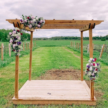 Lavender Daydream Arch Arrangements – Ottawa Wedding Flowers